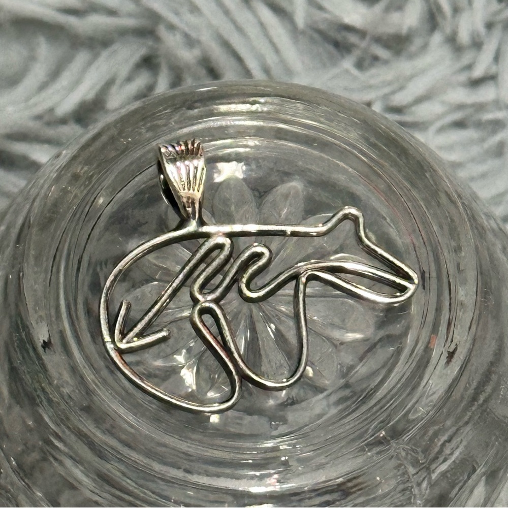 Sterling Silver Bear Pendant